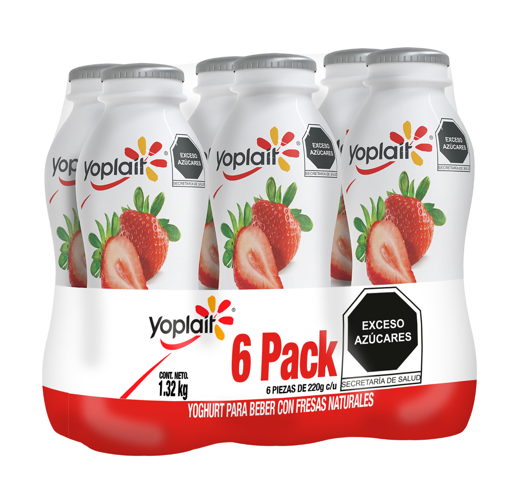 Yoghurt Bebible Yoplait 6Pack Fresa 1.32 kg