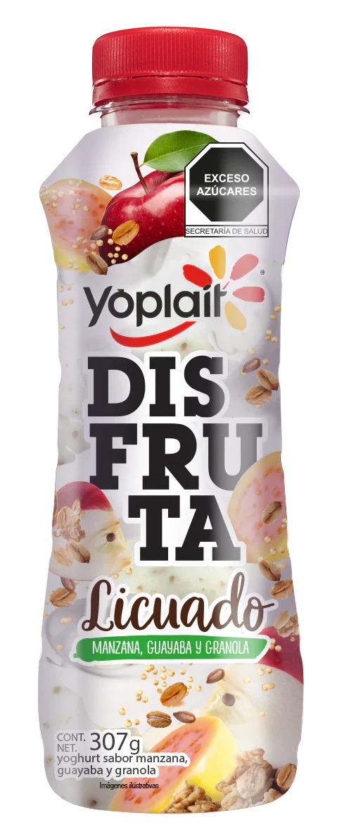 Licuado Manzana Guayaba y Granola Disfruta Yoplait 307 g