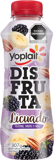 Yoplait Disfruta Licuado Platano Moras y Nuez 307g